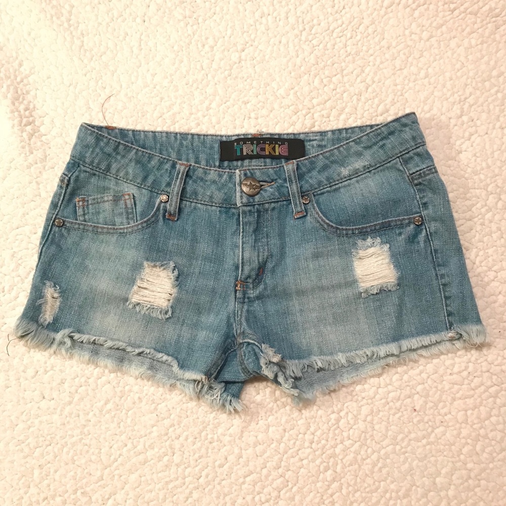 Distressed Jean Shorts